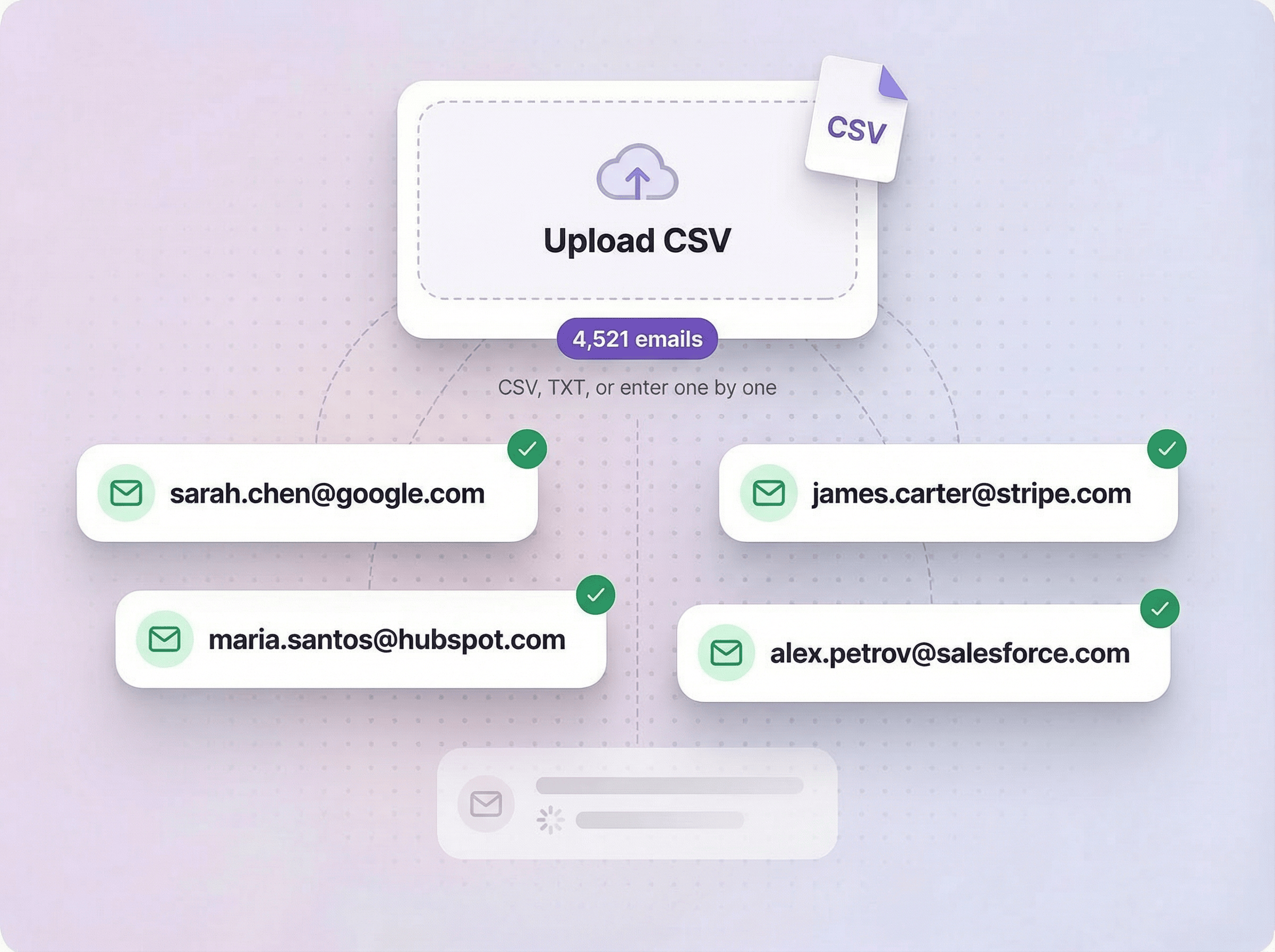 Upload your email list