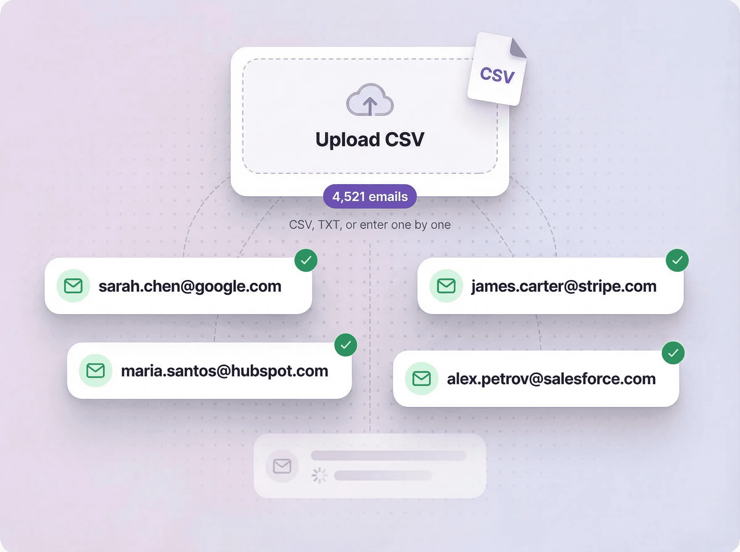 Upload company domains